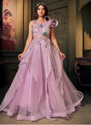 Immaculate Pink Designer Gown