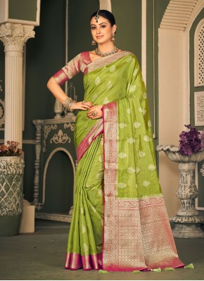 Imposing Green Silk Classic Saree