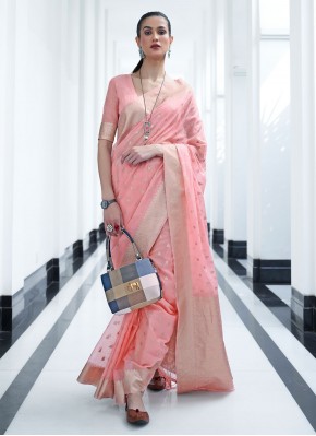 Imposing Pink Contemporary Saree