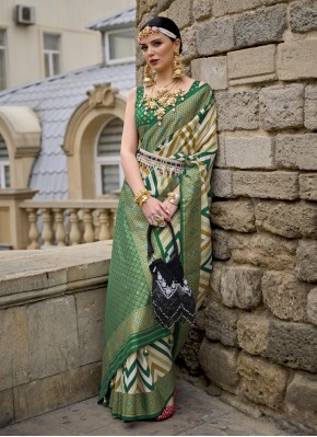 Integral Silk Multi Colour Fancy Contemporary Saree