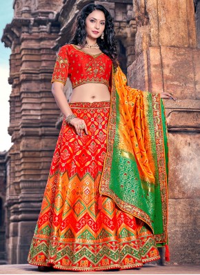 Intricate Banarasi Silk Wedding Trendy Lehenga Choli