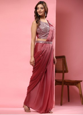 Intrinsic Imported Red Trendy Saree