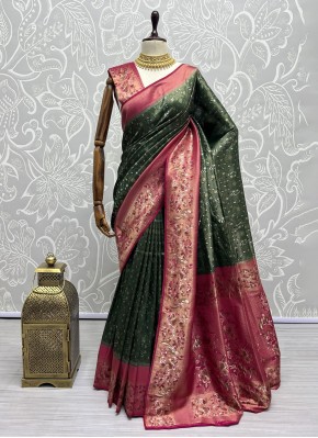 Intrinsic Kanjivaram Silk Zari Designer Saree