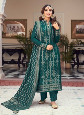 Jasmin Bhasin Green Designer Pakistani Salwar Suit