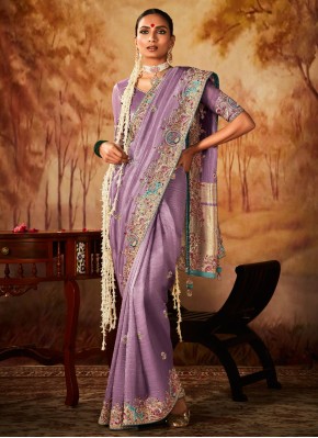 Kanjivaram Silk Saree in Lavender
