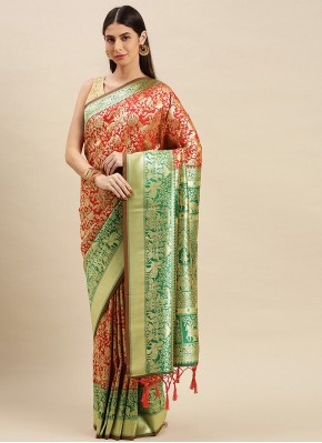 Latest Weaving Sangeet Traditional Designer Saree
