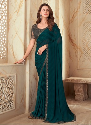 Lively Embroidered Saree