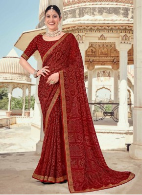Lovable Printed Ceremonial Classic Saree