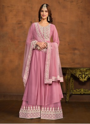 Lovely Embroidered Palazzo Salwar Suit