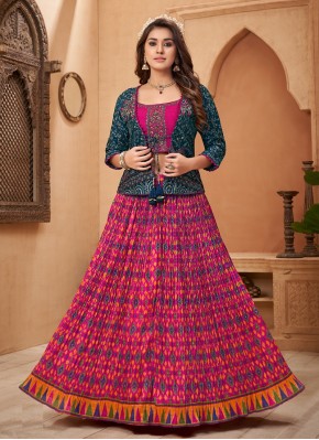 Magnificent Hand Work in Jacket Style Lehngha Choli
