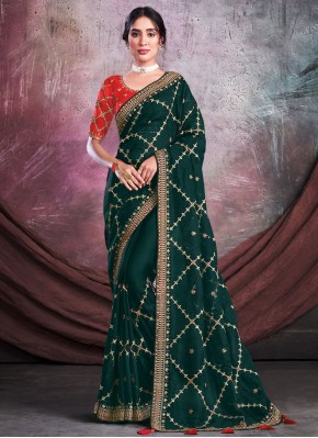 Marvelous Embroidered Classic Saree