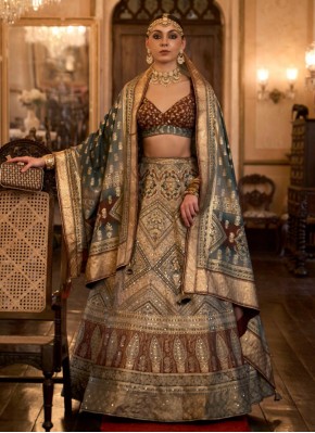 Mirror Silk Trendy Lehenga Choli in Multi Colour