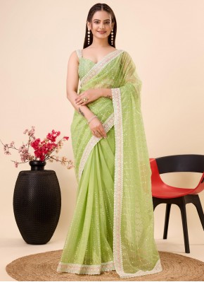 Mod Green Trendy Saree