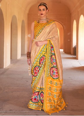 Mod Multi Colour Weaving Patola Silk  Saree