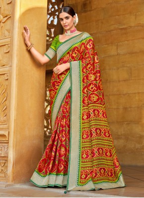 Multi Colour Ceremonial Traditional Designer Saree