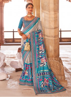 Multi Colour Ceremonial Traditional Designer Saree