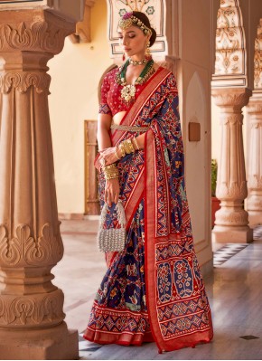 Multi Colour Printed Casual Classic Saree