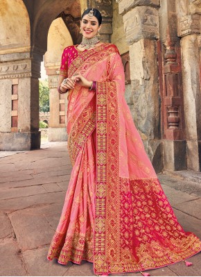 Orphic Weaving Pink Classic Saree