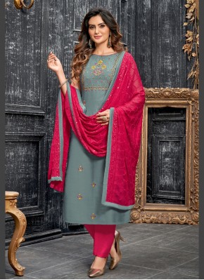 Pant Style Suit in Soft Silk