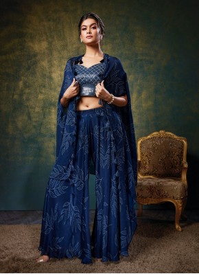 Perfect Chiffon Indo Western Style Suit