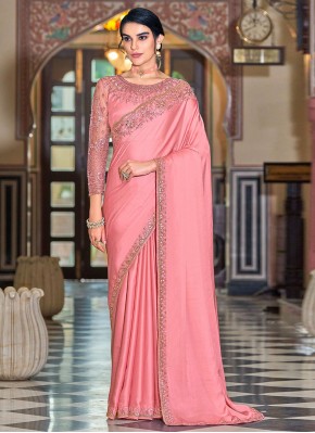 Pink Silk Wedding Saree