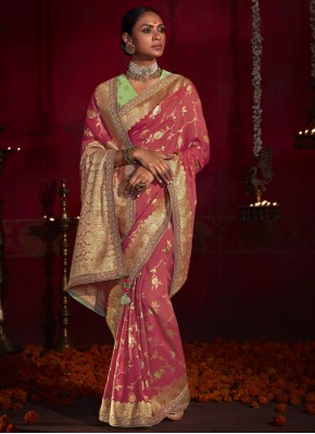 Pink Wedding Saree