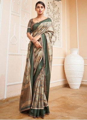 Pleasing Silk Multi Colour Classic Saree