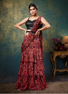 Princely  Chiffon Indo Western Style Suit
