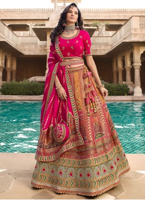Pristine Weaving Banarasi Silk Rani Trendy Lehenga Choli