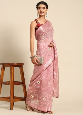 Prominent Poly Cotton Embroidered Traditional Saree