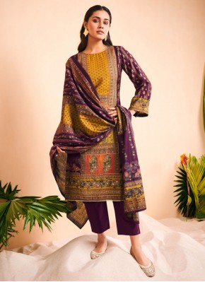 Purple Viscose Festival Trendy Salwar Suit