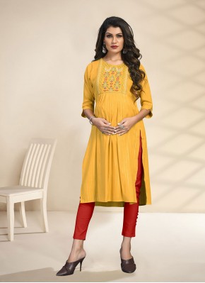 Remarkable Rayon Party Wear Kurti