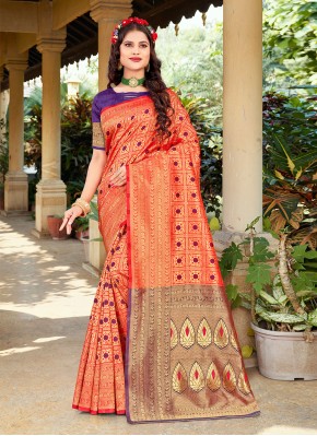 Riveting Banarasi Silk Festival Classic Designer Saree