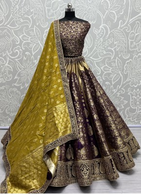 Savory Meenakari Silk Designer Lehenga Choli