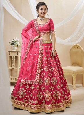 Sensational Pink Designer Lehenga Choli