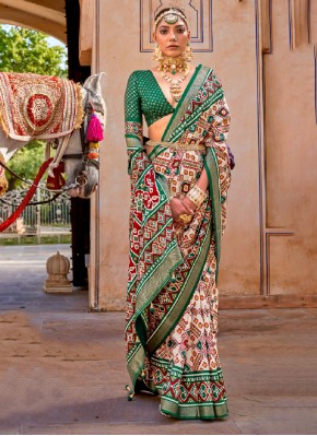 Silk Trendy Saree in Multi Colour