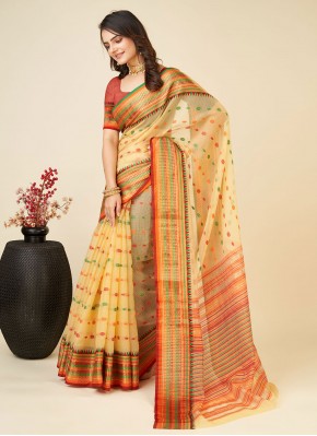 Silk Weaving Classic Saree in Yellow