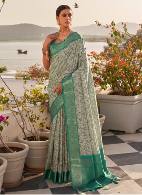 Simplistic Khadi Silk Grey Classic Saree