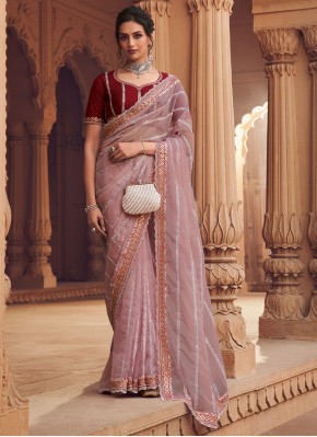 Snazzy Pink Wedding Classic Saree