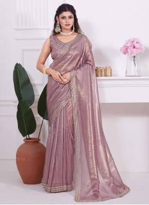 Sophisticated Organza Engagement Contemporary Style Saree