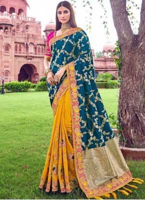 Staggering Embroidered Designer Traditional Saree
