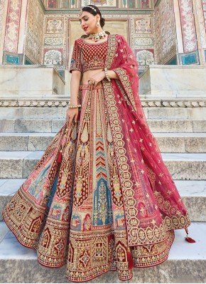 Staring Multi Colour Bridal Trendy Lehenga Choli