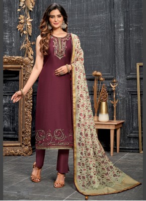 Starring Kashmiri Soft Silk Pant Style Suit for Party