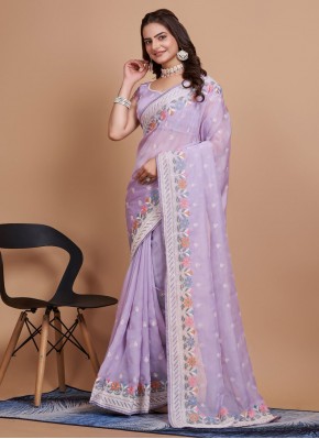 Stunning Embroidered Festival Contemporary Saree
