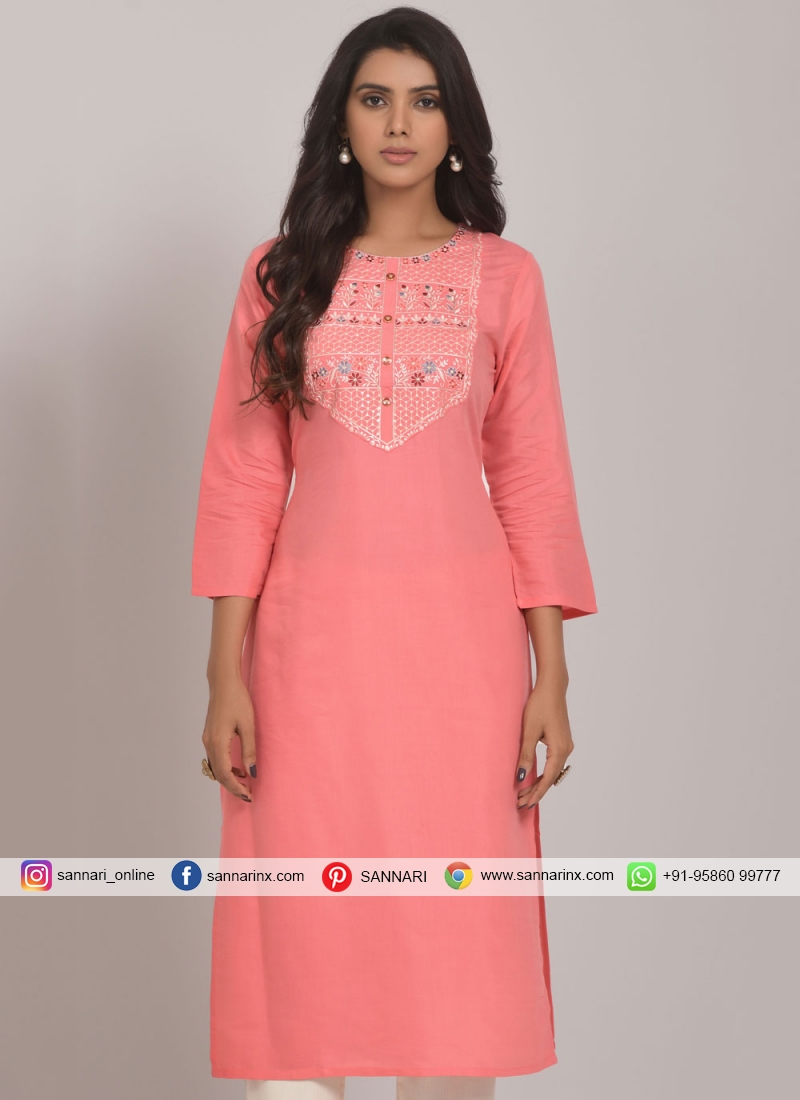 Subtle Embroidered Party Wear Kurti