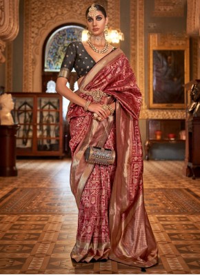Superb Banarasi Silk Weaving Contemporary Saree
