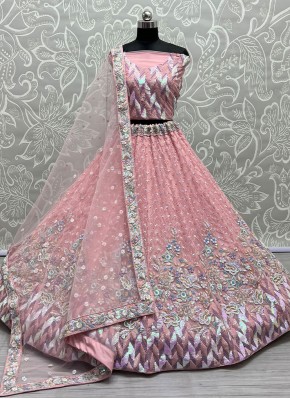 Trendy Lehenga Choli Thread Net in Pink