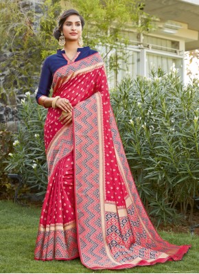 Vivacious Silk Woven Designer Traditional Saree