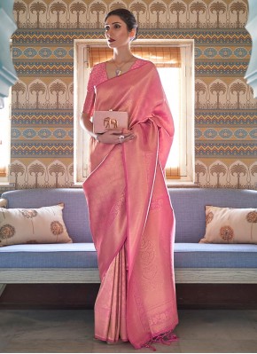 Vivid Handloom silk Weaving Contemporary Saree