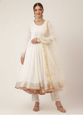 White Designer Trendy Salwar Suit